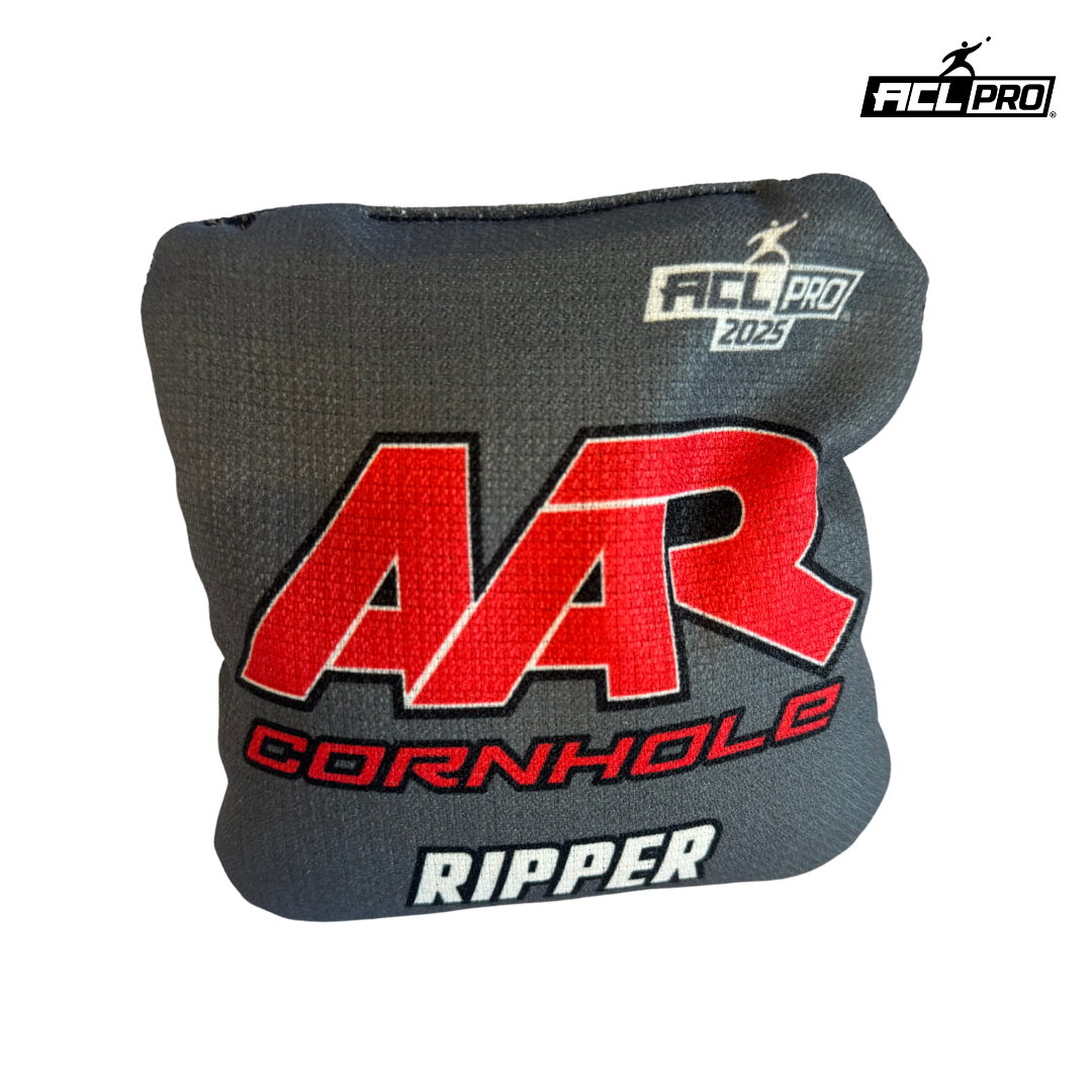 AAR Ripper 2025 - 1x4 Cornhole Bags - ACL Pro Cornhole Bags AAR Gray/Red
