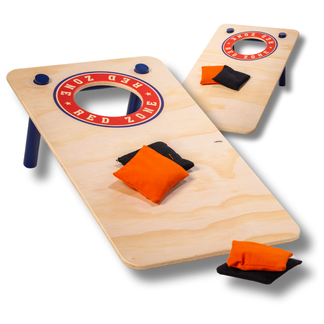 Cornhole Mini Set - Red Zone Style (60x30cm)