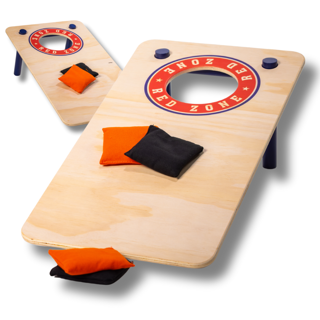 Cornhole Mini Set - Red Zone Style (60x30cm)