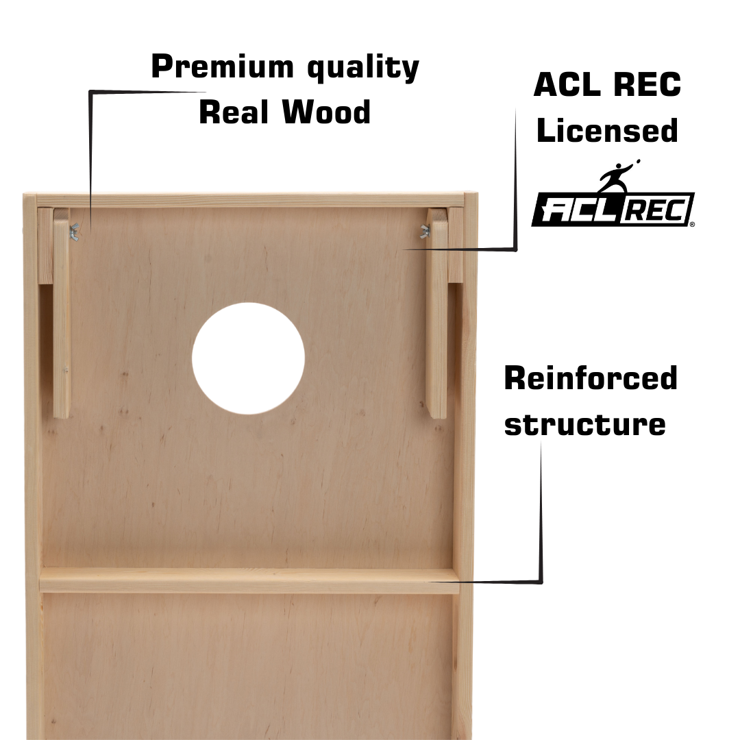 Cornhole Set - 90x60 - Black Cornhole sets Wicked Wood Games