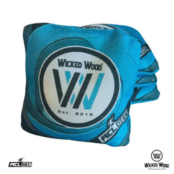 1x4 Cornhole Bags - ACL REC Premium - WW Premium Bags Cornhole Bags Wicked Wood Games REC Premium Blauw