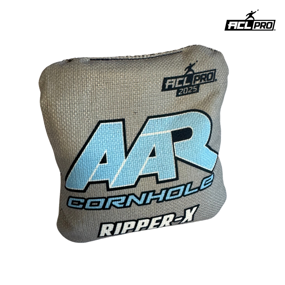AAR Ripper X 2025 - 1x4 Cornhole Bags - ACL Pro Cornhole Bags AAR Grey/Blue