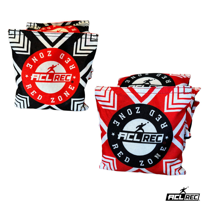 Red Zone Cornhole Bags - 2x4 Bags - 400gr Cornhole Bags Wicked Wood Games
