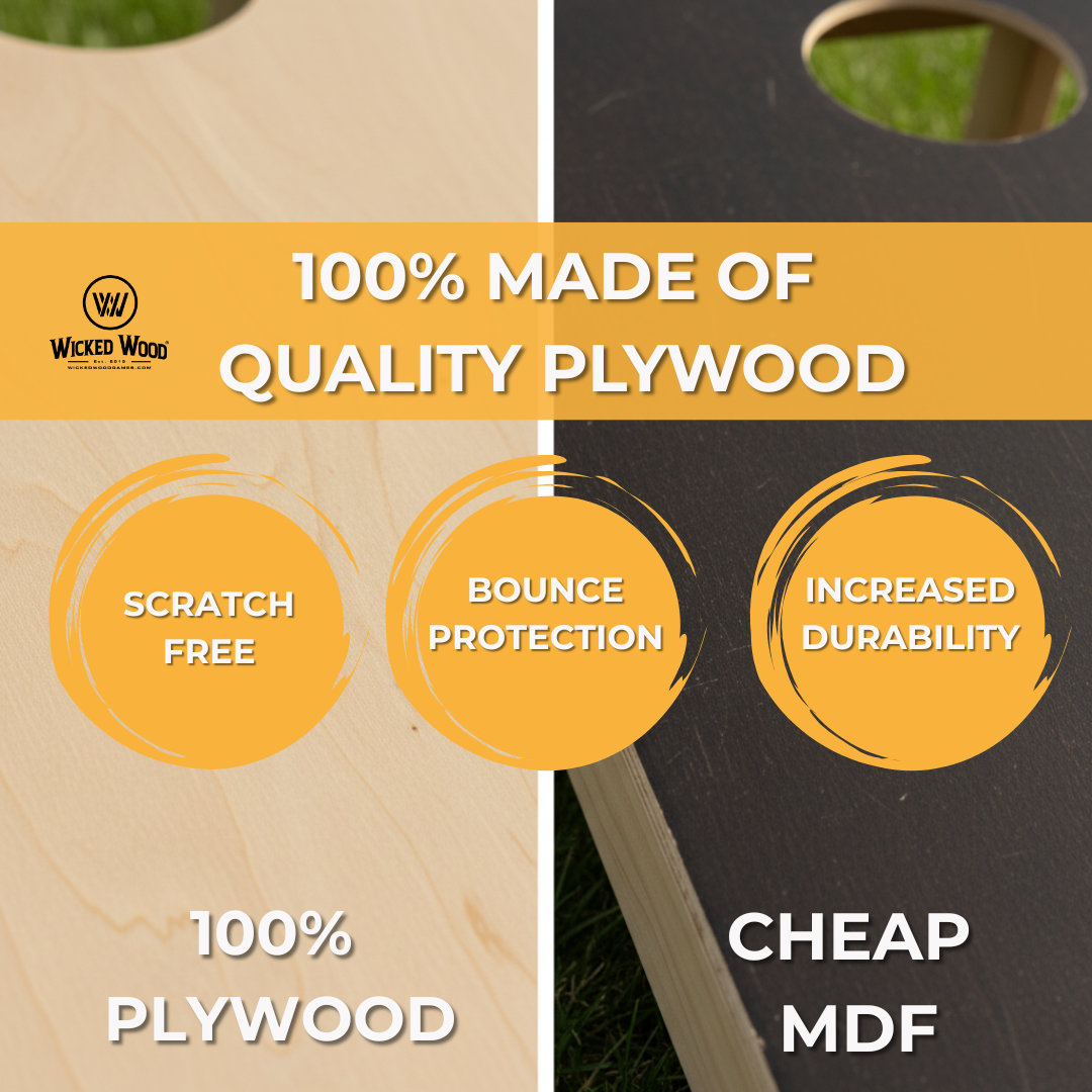 Set Cornhole - 90x60 - Design in legno malvagio