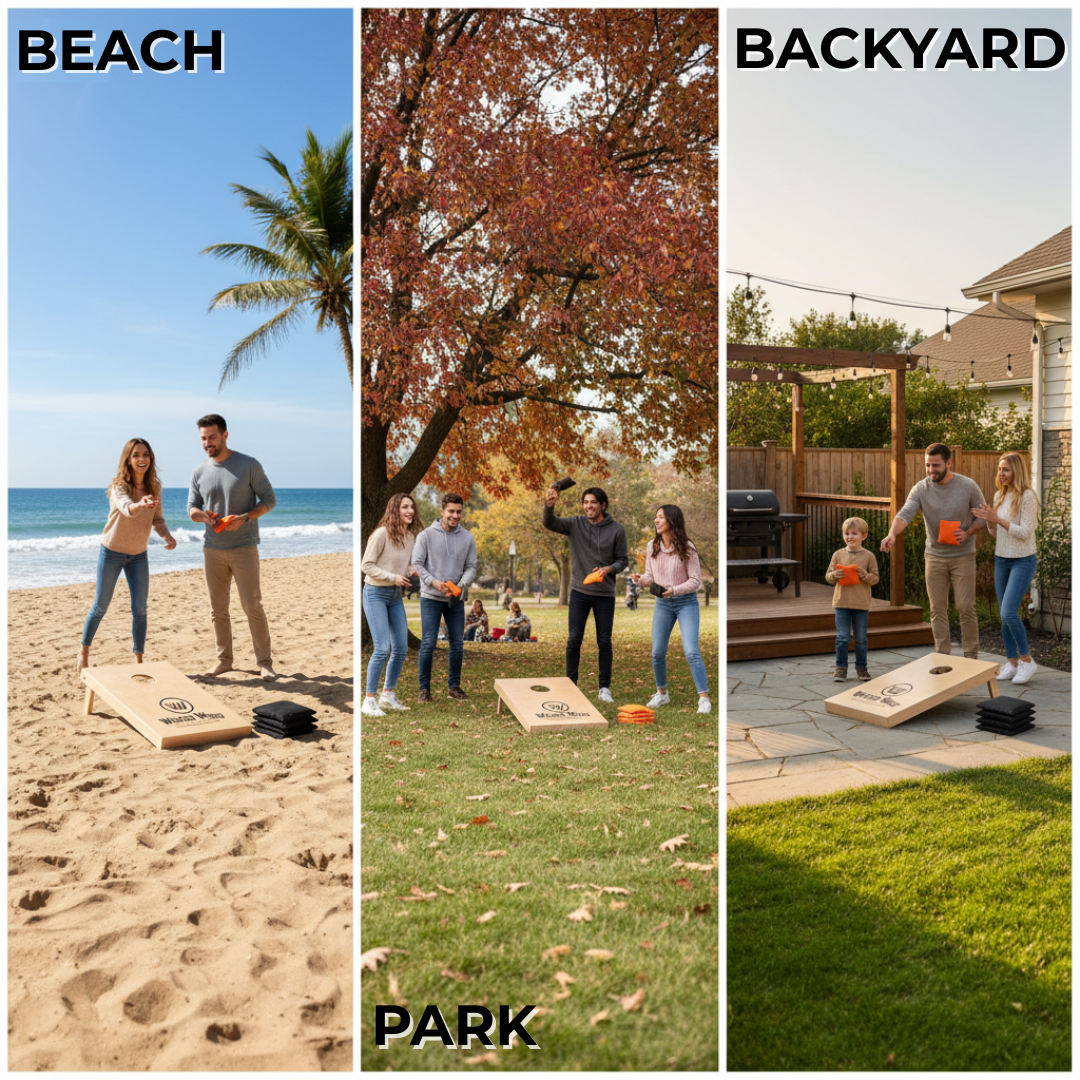 Set Cornhole - 90x60 - Design in legno malvagio