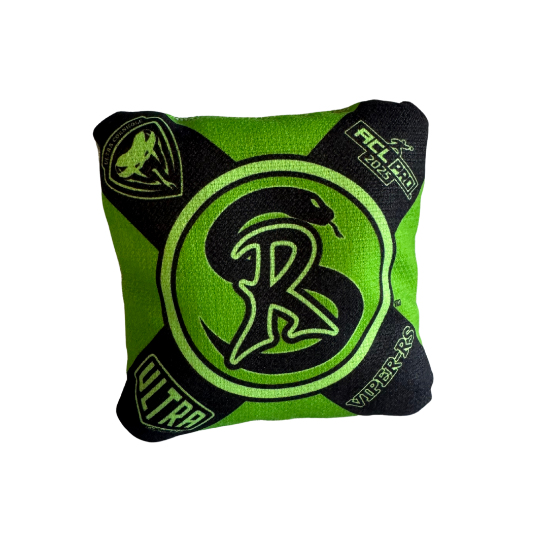 Ultra Viper 2025 - RS - 1x4 Cornhole Bags Cornhole Bags Ultra Cornhole Green