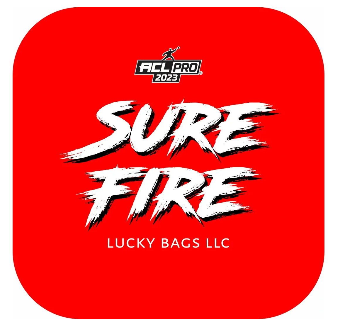Lucky Bags - Surefire 2023 - 1x4 Cornhole Bags Cornhole Bags Ultra Cornhole Rood