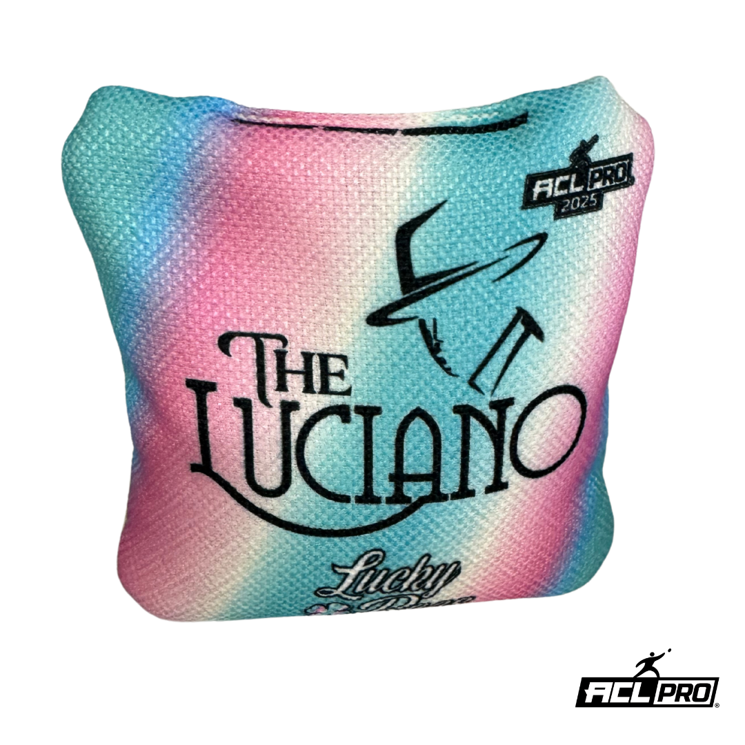 Lucky Bags Lucianos 2025 - ACL Pro - 1x4 Cornhole Bags Cornhole Bags Lucky Bags White/Blue/Pink